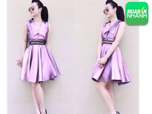 Đầm công sở vải phi