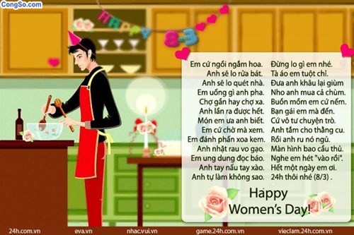 Thơ độc cho ngày 8 tháng 3